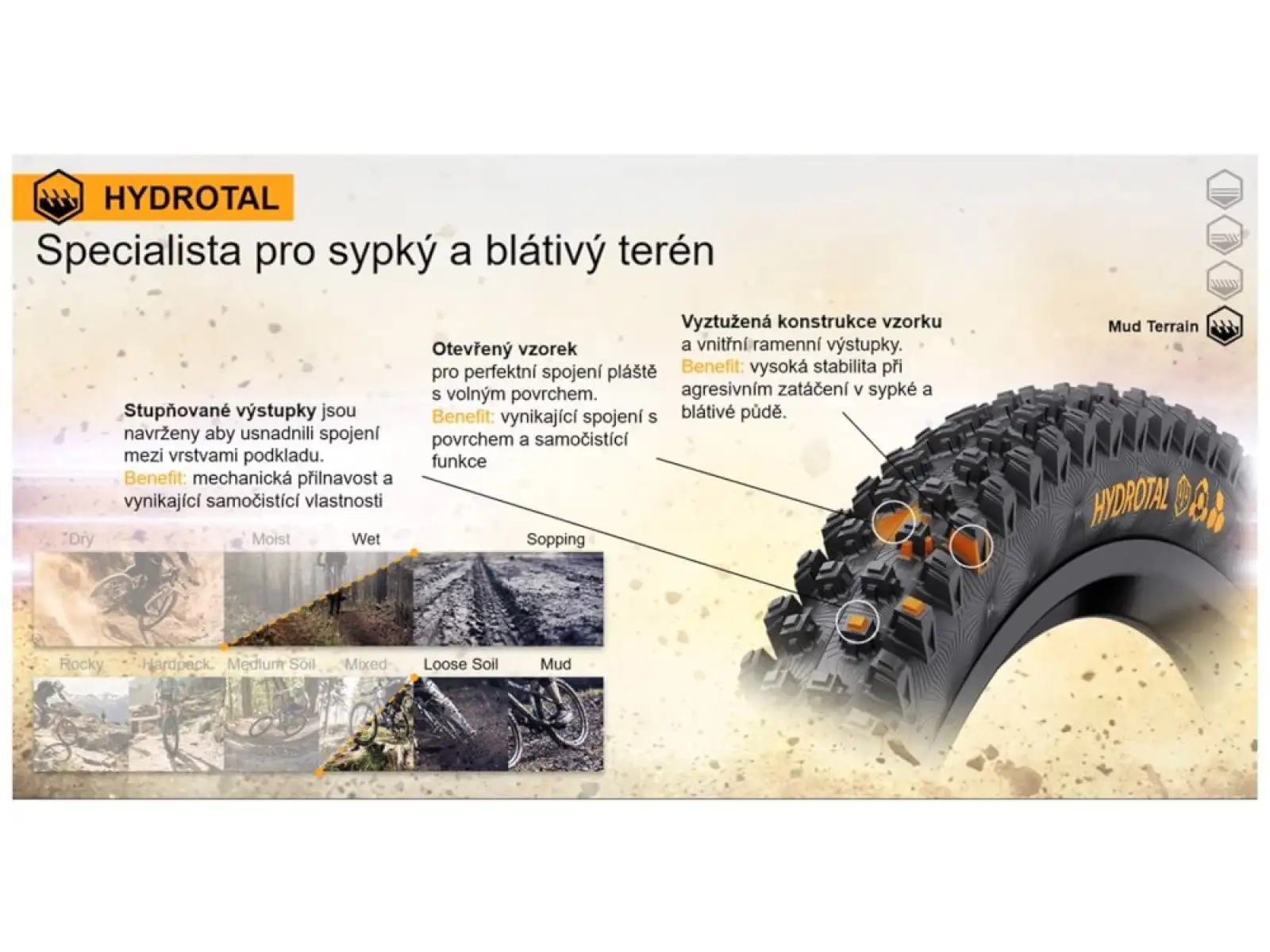 Continental Hydrotal DH Supersoft 27,5x2,40" TLR E-25 MTB plášť kevlar černá