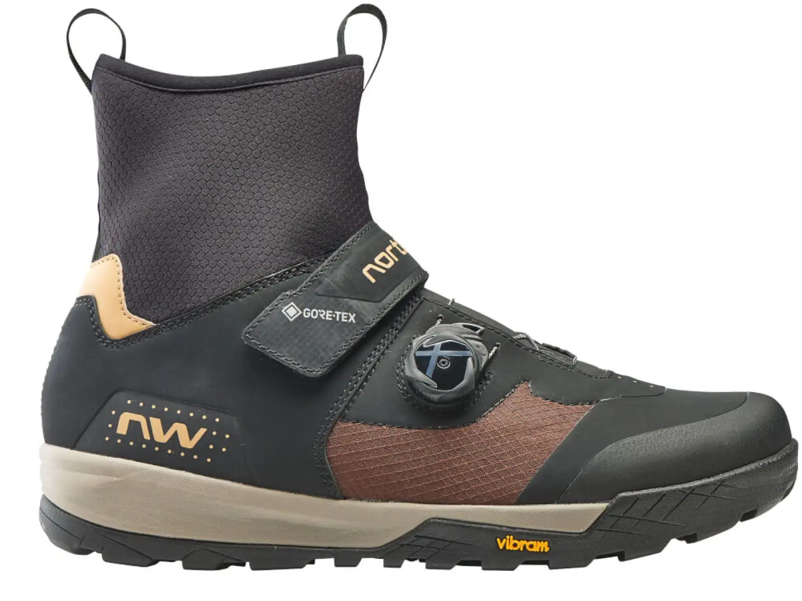 Northwave Kingrock Plus Gtx MTB zimní pánské tretry Black/Brown vel. 42 PROVĚŘENO