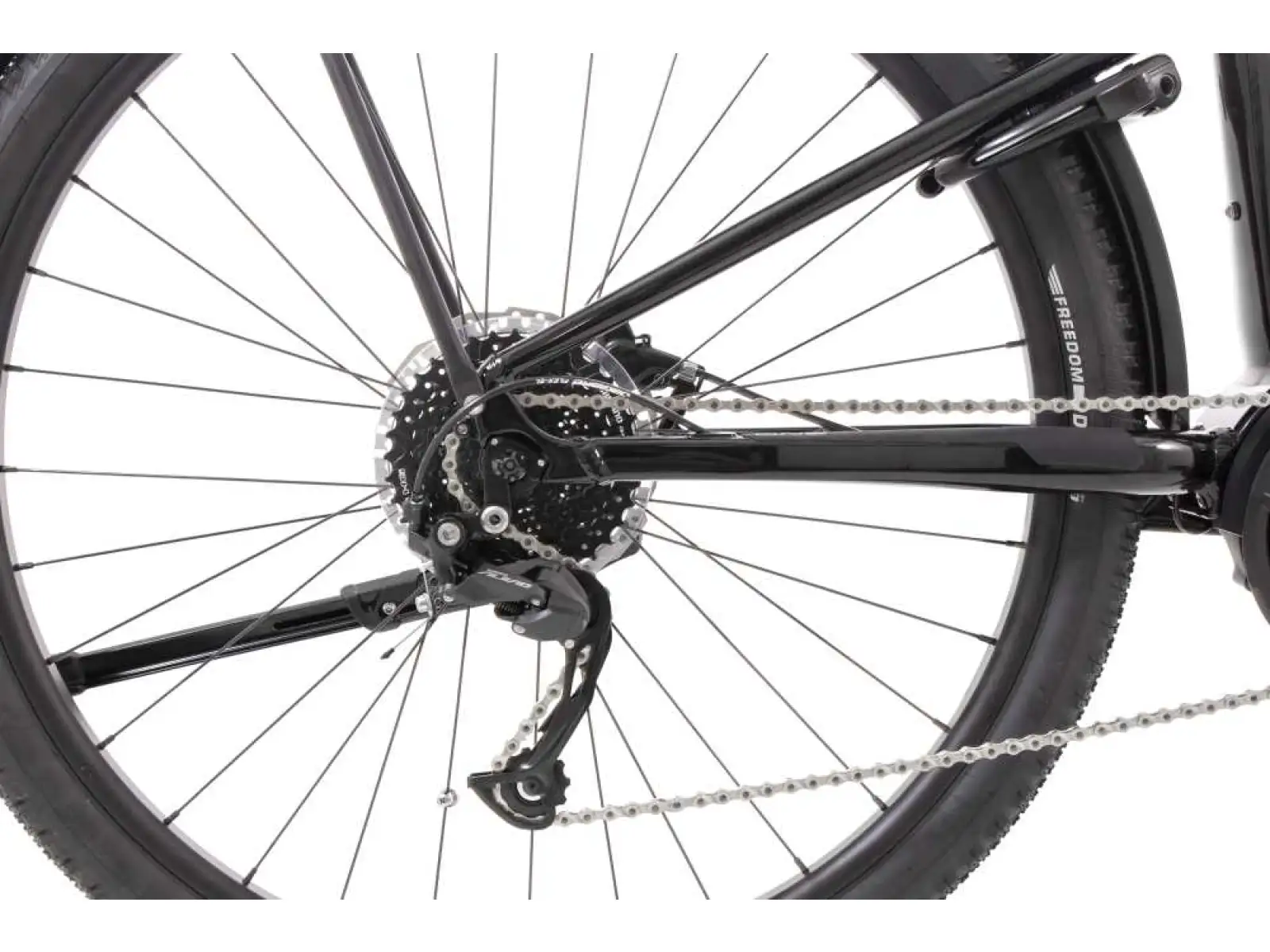 Rock Machine Torrent e50-29 B trekingové elektrokolo Touring/Gloss Black/Grey