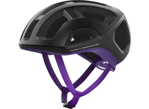 POC Ventral Lite silniční přilba Uranium Black/Sapphire Purple Matt