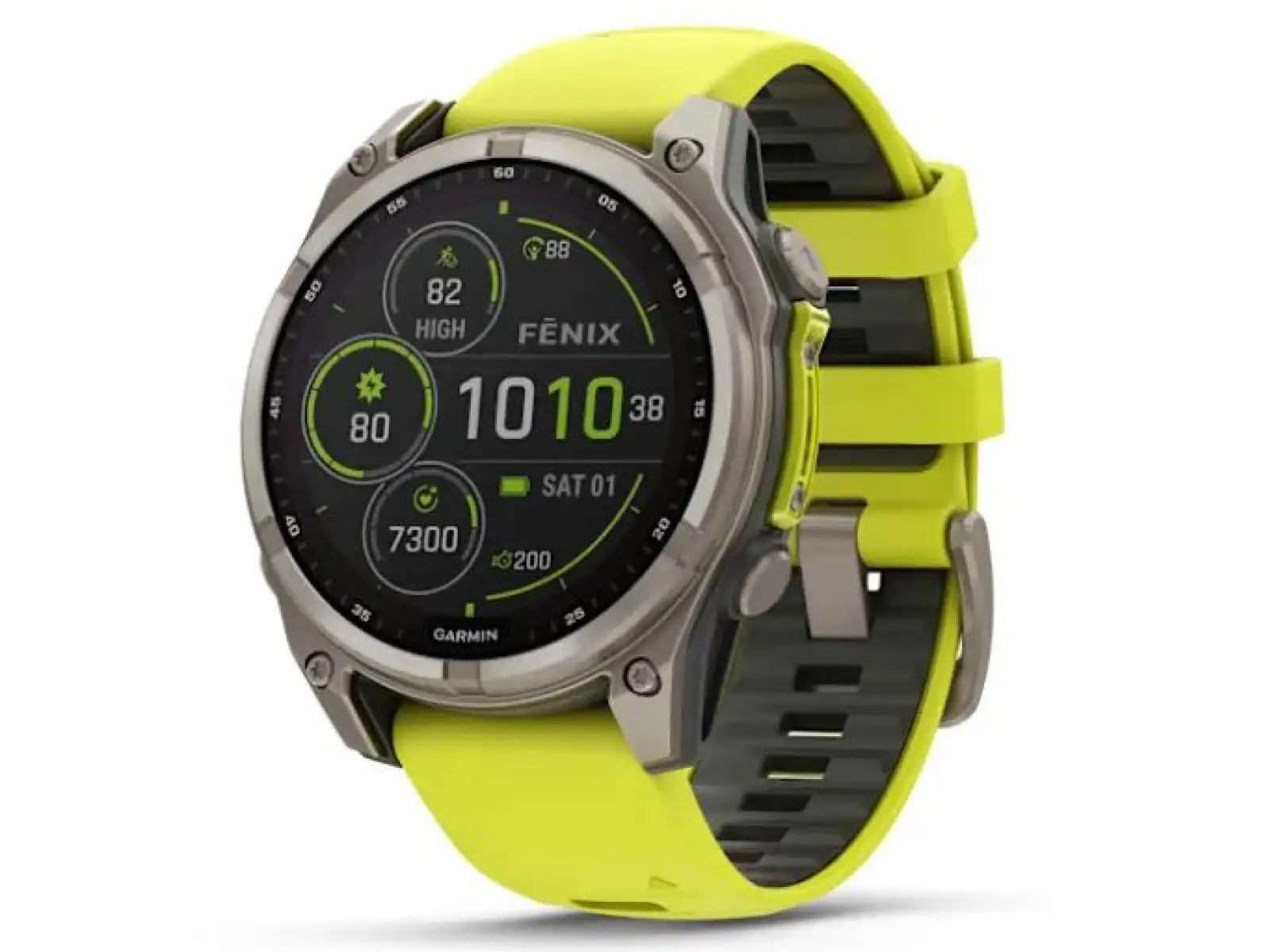 Garmin fenix 8 - 51 mm Solar Sapphire chytré hodinky Titanium Yellow/Graphite