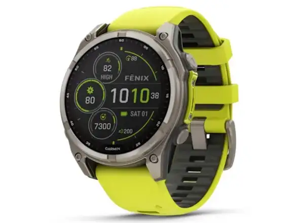 Garmin fenix 8 - 51 mm Solar Sapphire chytré hodinky Titanium Yellow/Graphite