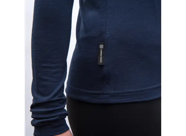 Sensor Merino Active Songbirds dámské triko dlouhý rukáv Deep Blue