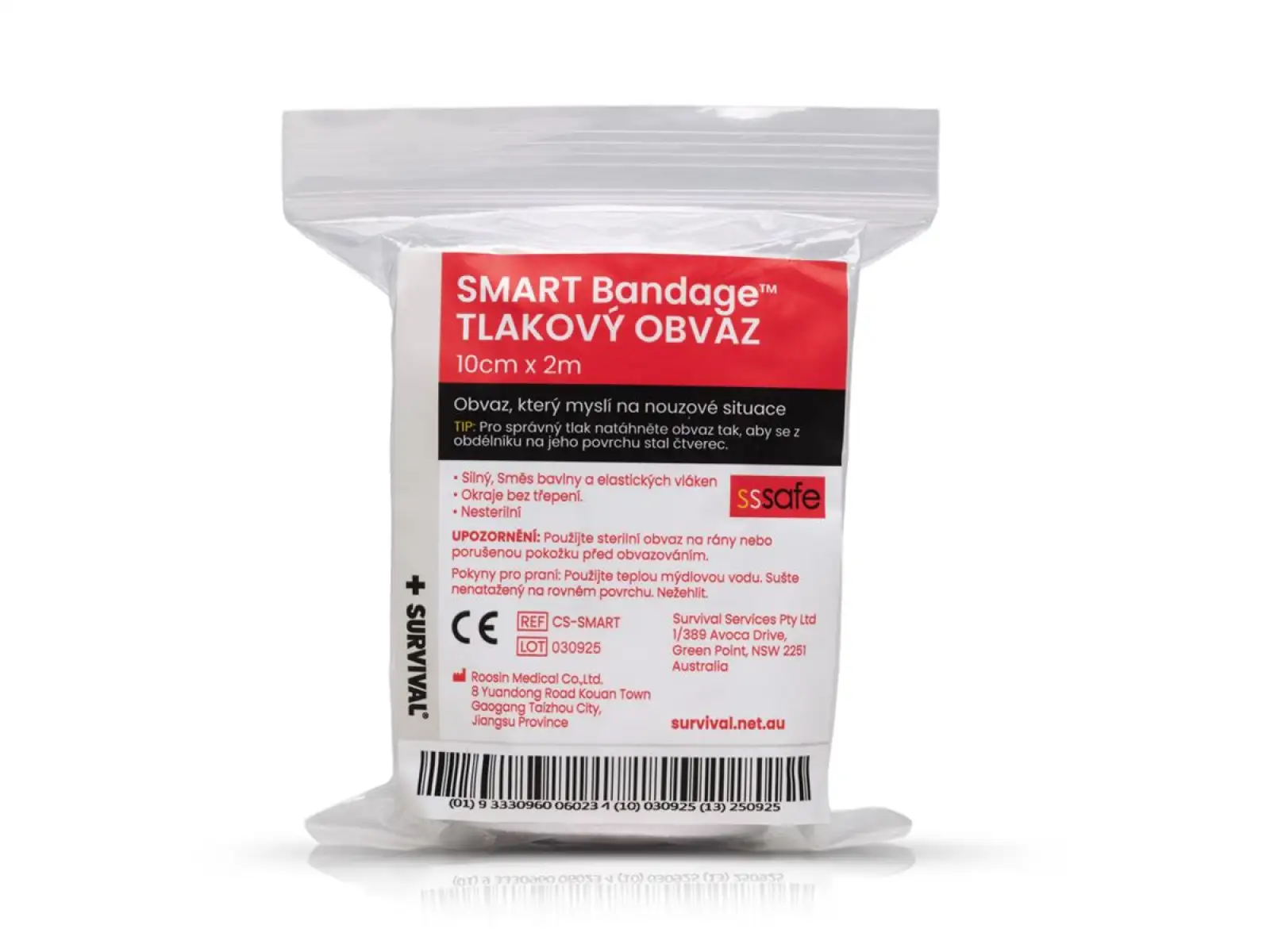 Survival Smart Bandage tlakový obvaz 10 cm x 2m