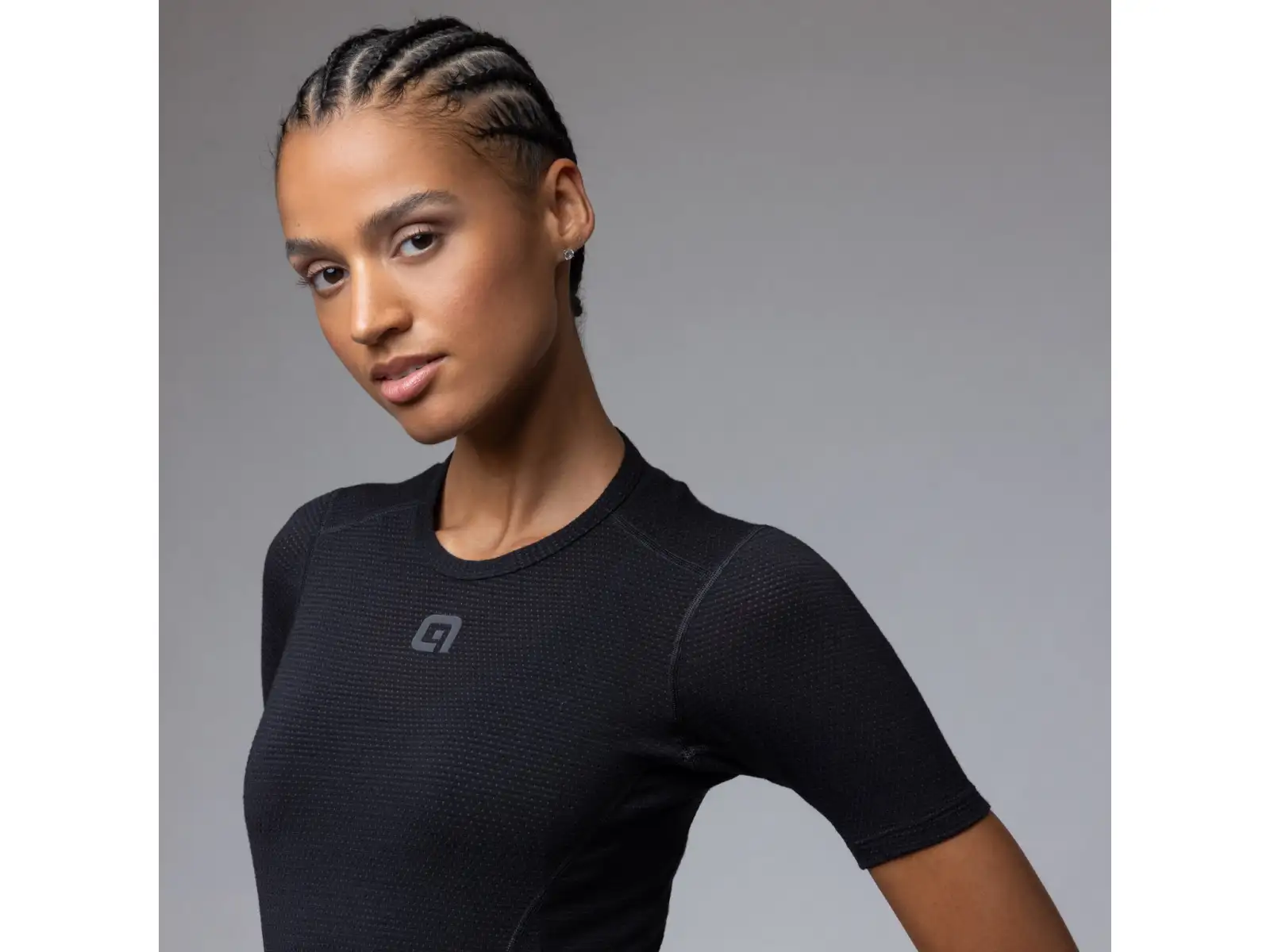 Alé Intimo Merino dámské spodní triko krátký rukáv Black
