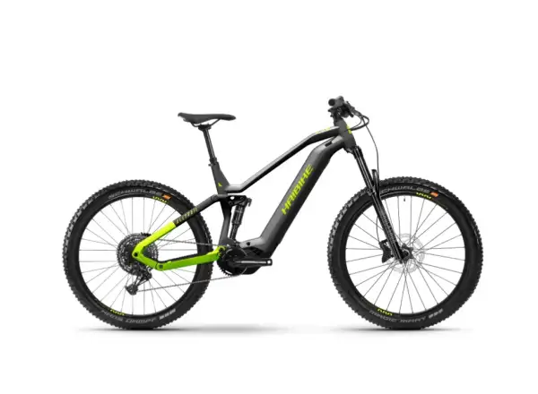 Haibike AllTrail 9 celoodpružené elektrokolo titan/lime/black