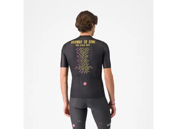 Castelli Giro Highway To Rome pánský dres krátký rukáv Nero