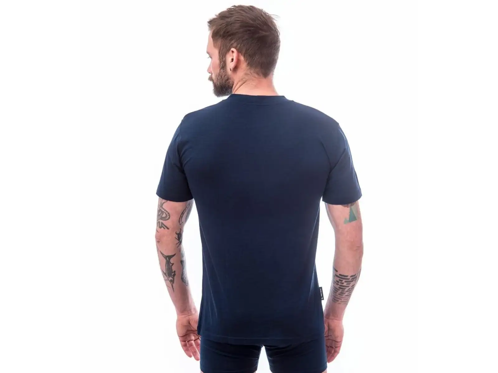 Sensor Merino Active PT Mountains pánské triko krátký rukáv Deep Blue