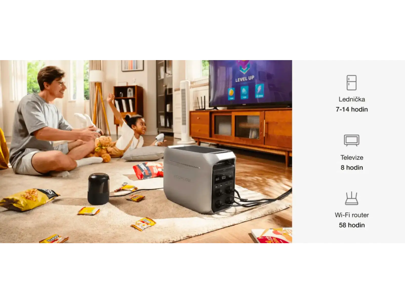 EcoFlow DELTA 3 Plus nabíjecí stanice