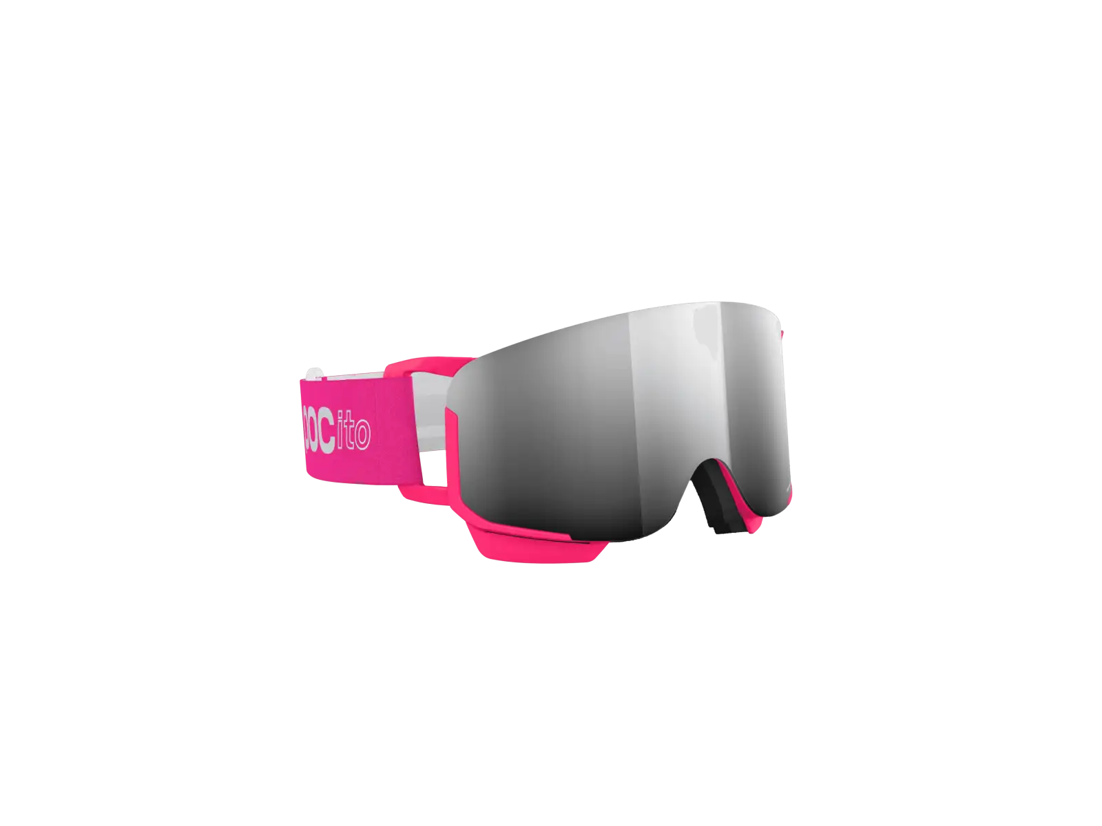 POC POCito Nexal dětské lyžařské brýle Fluorescent Pink/Partly Sunny Silver