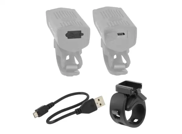 Force Dot sada světel přední a zadní USB