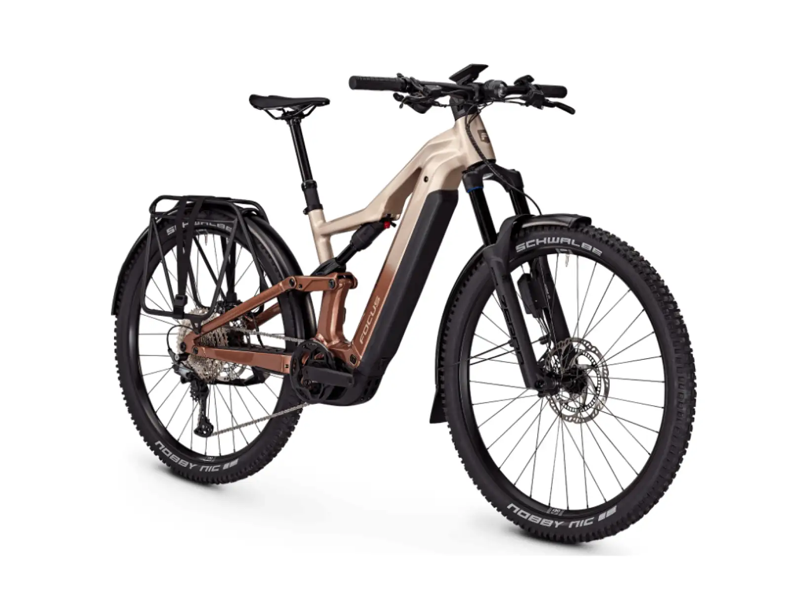 Focus Thron2 6.8 EQP ABS horské elektrokolo 800 Wh Adamantsilver/Platinumbronze