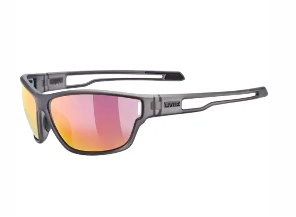 Uvex Sportstyle 806 brýle Smoke Matt/Mirror Red