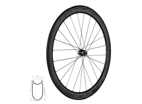 Force Team SP Karbon Disc silniční vypletené kolo 12x142 mm, 50 mm zadní Shimano