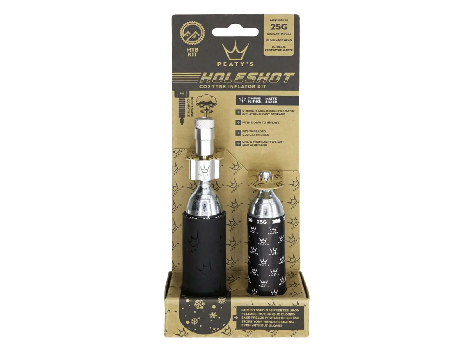 Peatys Holeshot CO2 sada 25 g Silver