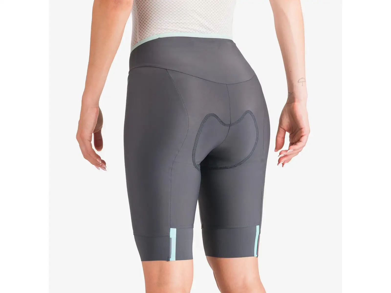 Castelli Prima 2 dámské kraťasy s vložkou Dark Gray/Pool Blue