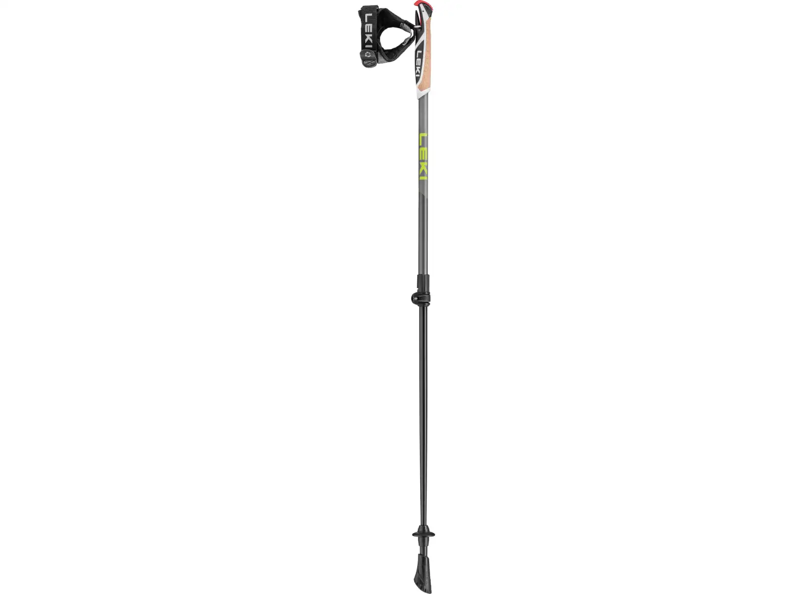 Leki Spin Shark trekingové hole Grey/Dark Anthracite/Lime vel. 100-130 cm