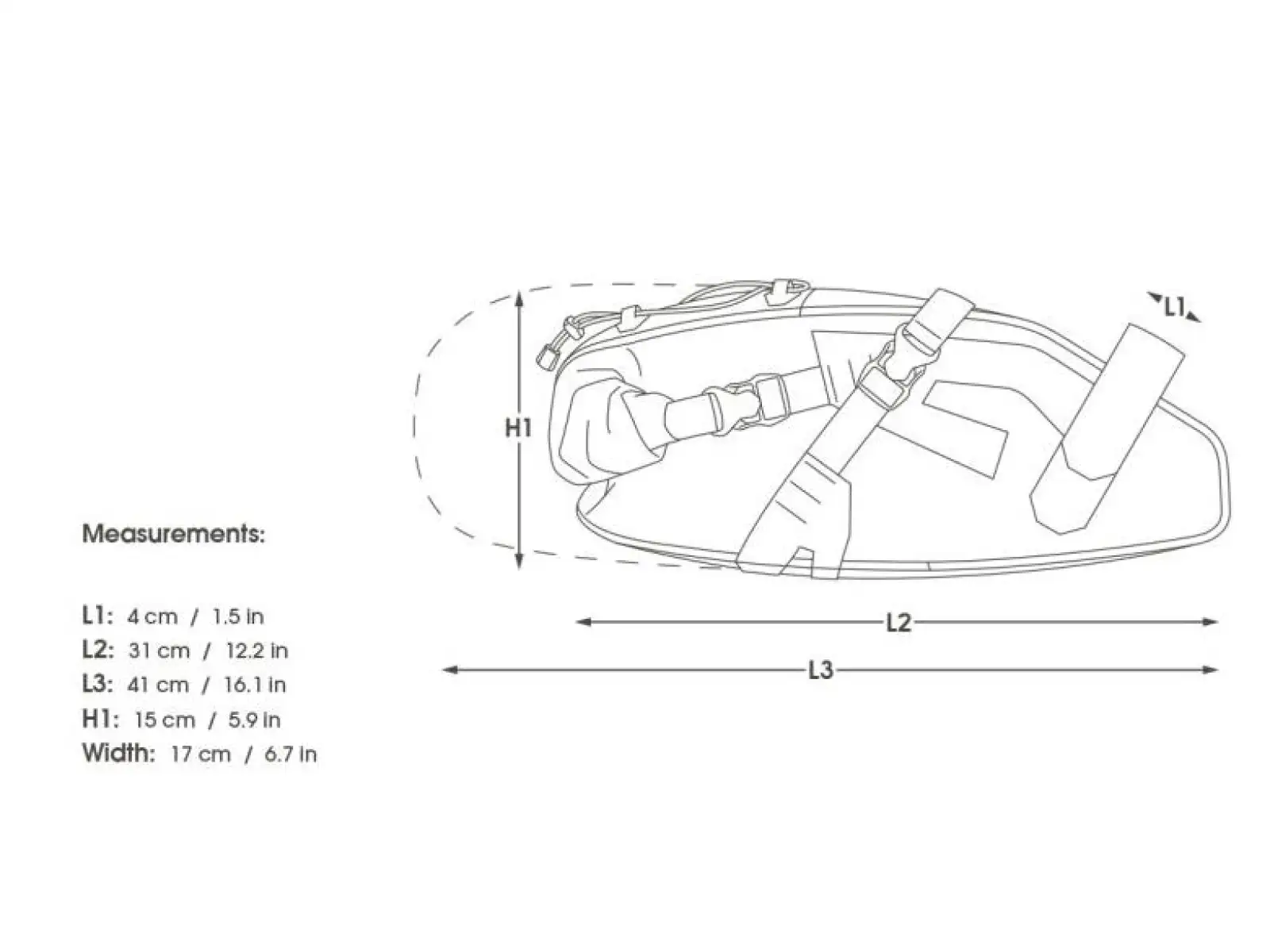 Apidura Expedition saddle pack 9 l podsedlová brašna