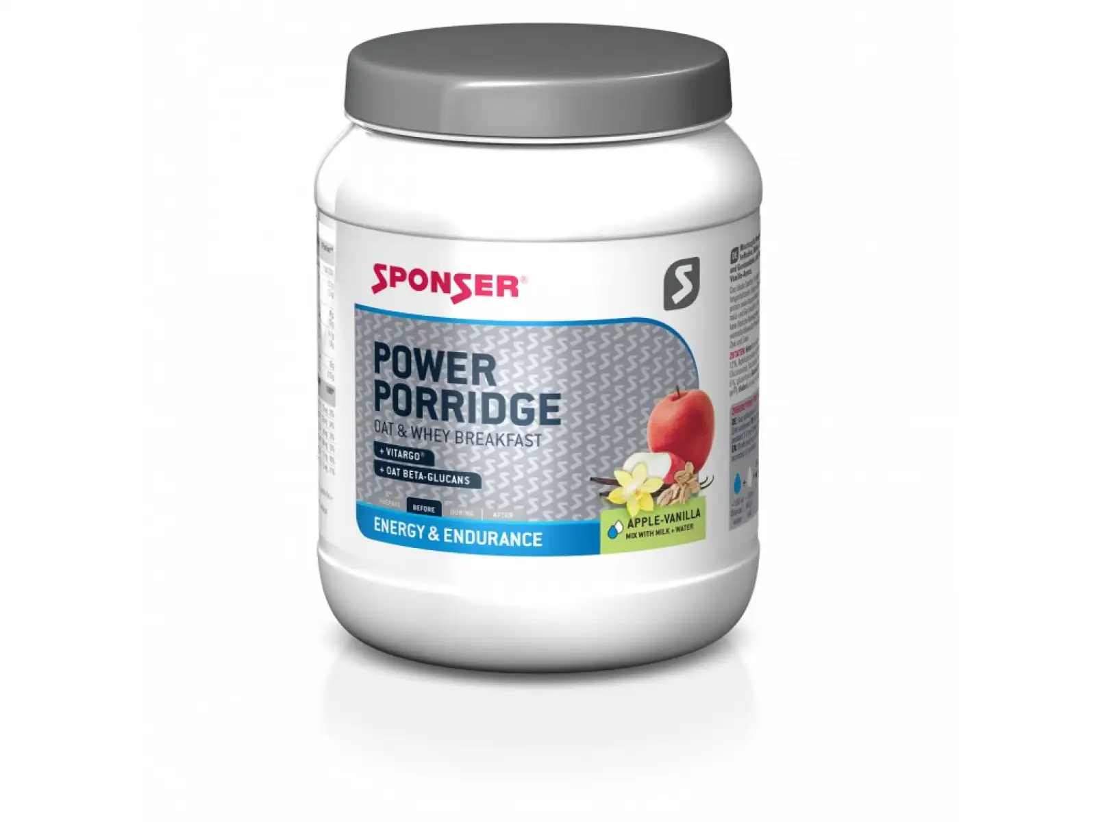 Sponser Power Porridge proteinová energetická kaše Apple/Vanilla 840 g