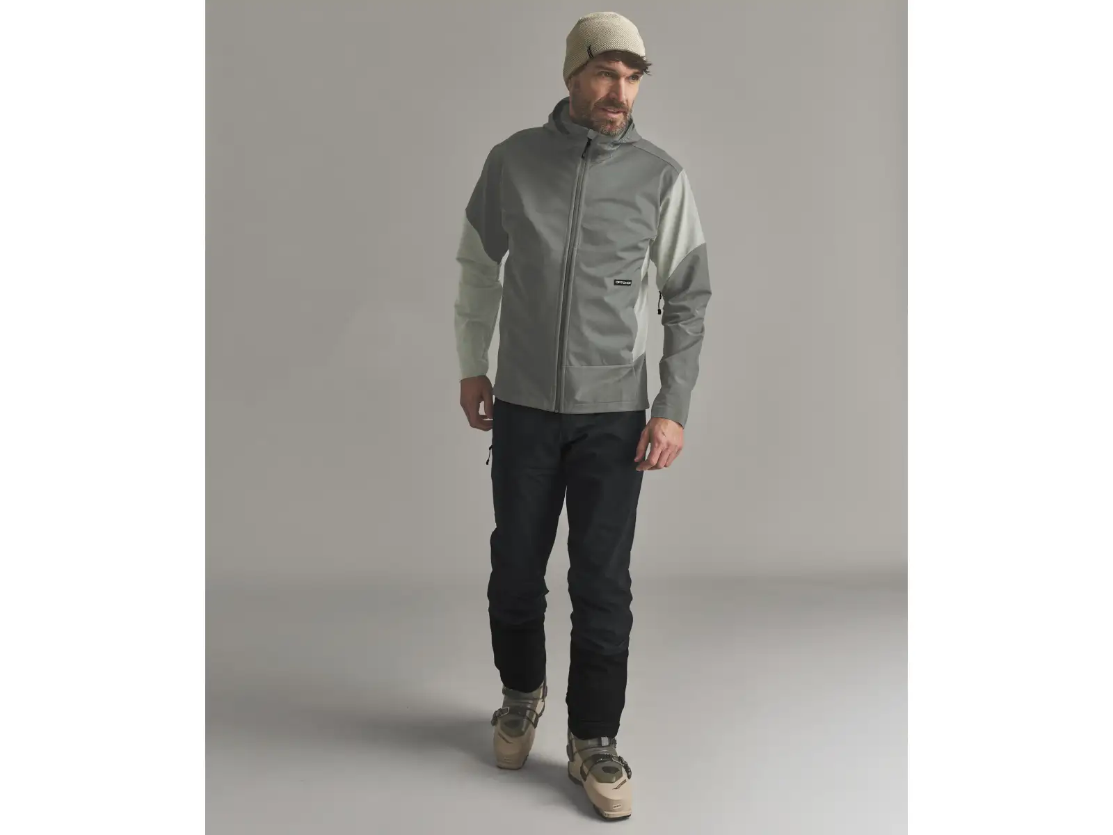 Ortovox Ortler Softshell Plus Jacket pánská softshellová bunda Dark Sage