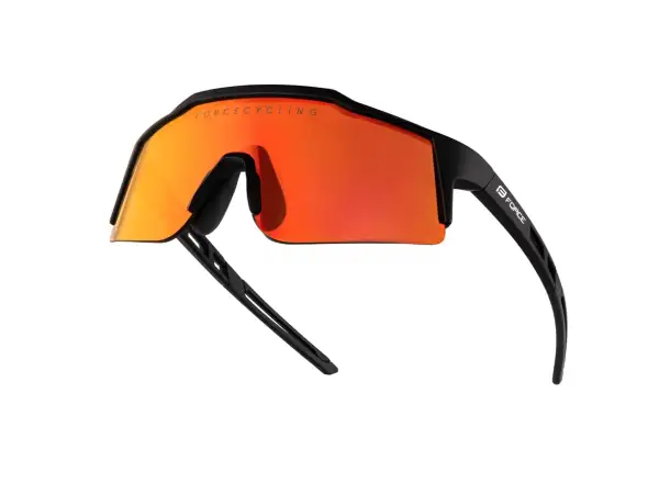 Force Nitro junior cyklistické brýle černé/červené zrcadlové sklo