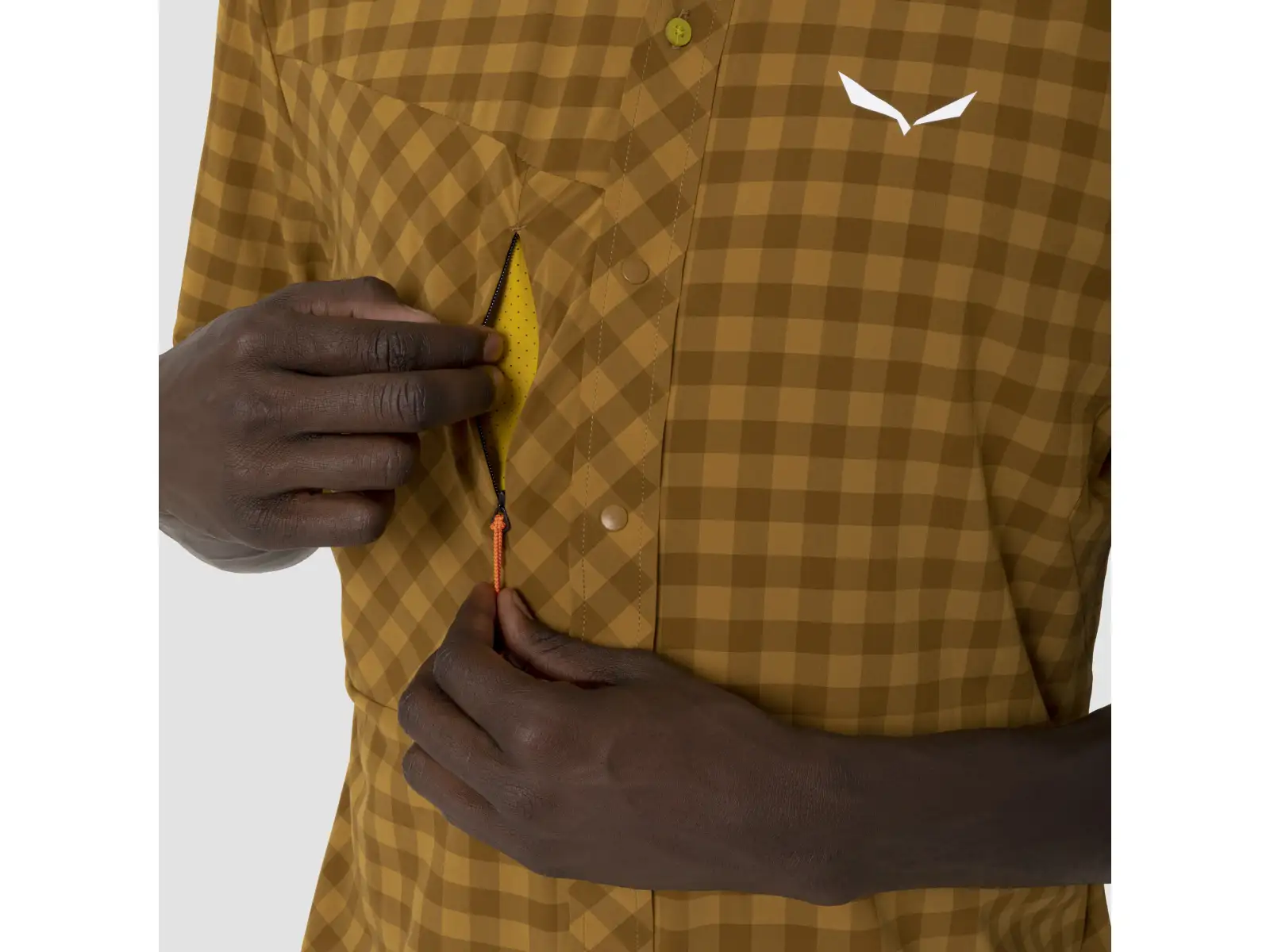 Salewa Puez Dry pánská košile Bombay Brown