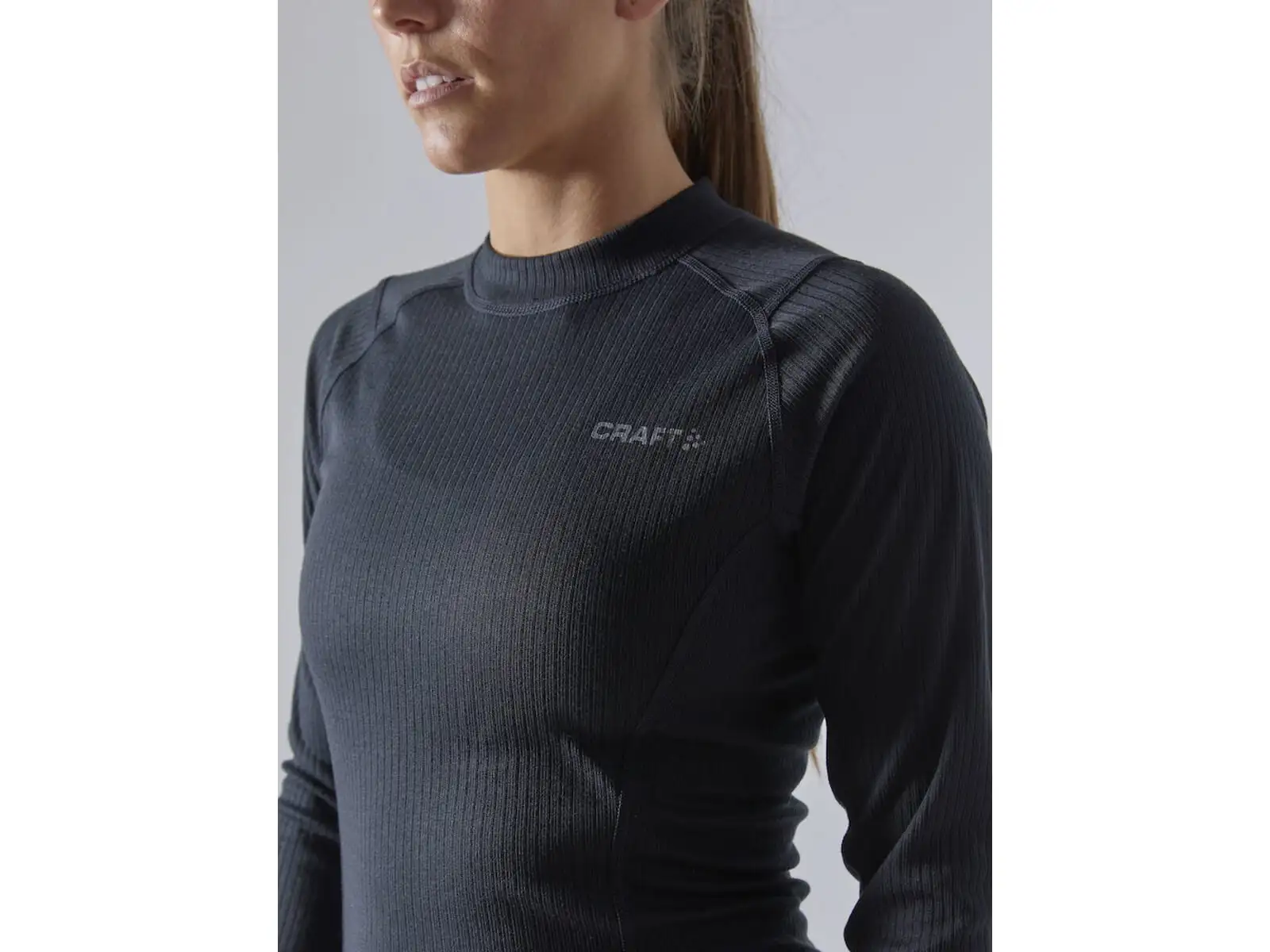 Craft Core Dry Baselayer dámský set triko dlouhý rukáv+kalhoty černá