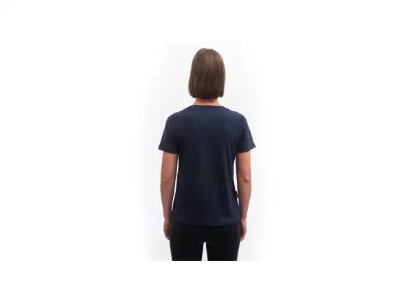 Sensor Merino Blend Moon dámské triko krátký rukáv Deep Blue