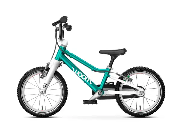 Woom GO 2 dětské kolo 14" Metallic Turquoise