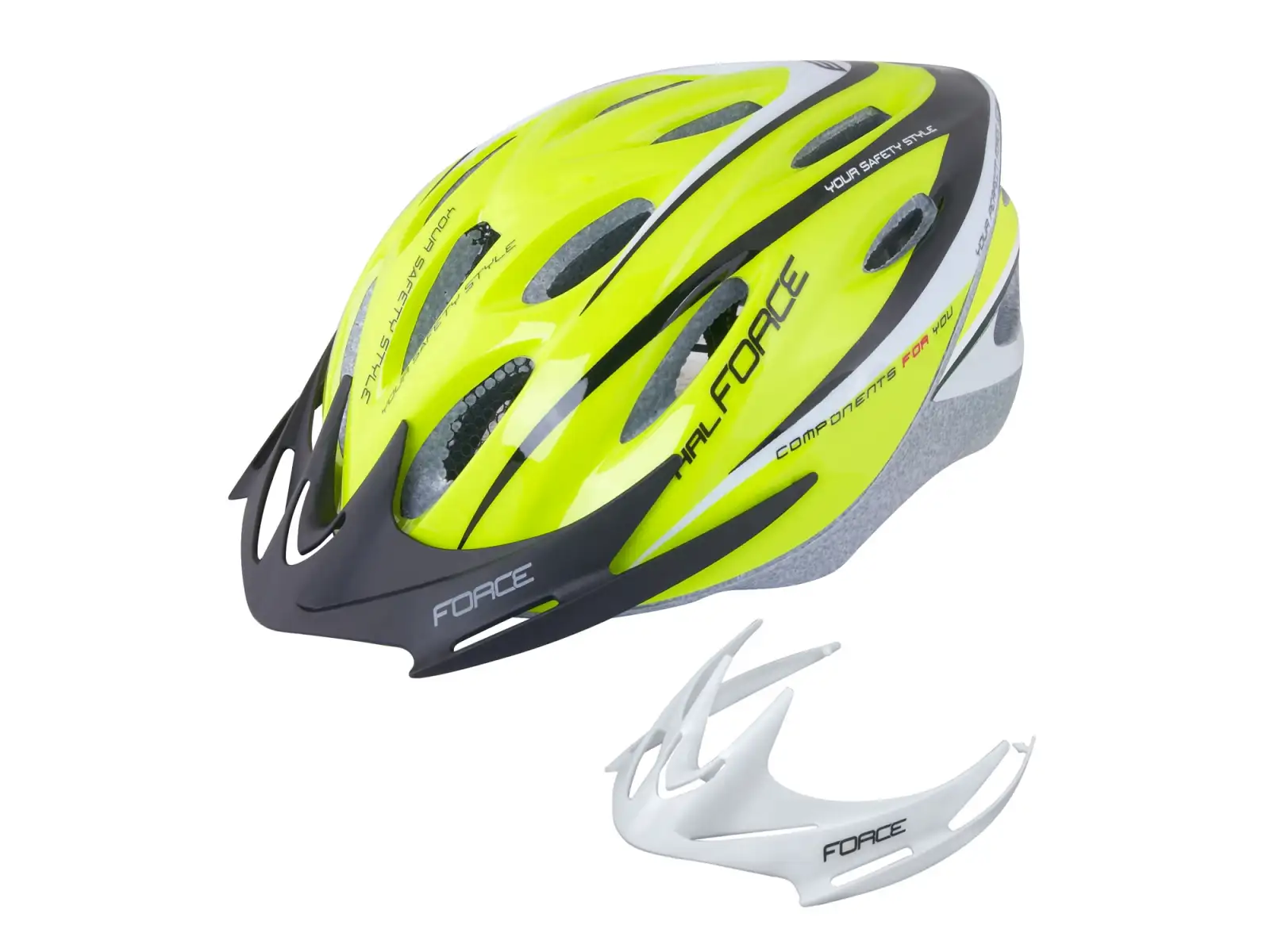 Force Hal přilba fluo/černá