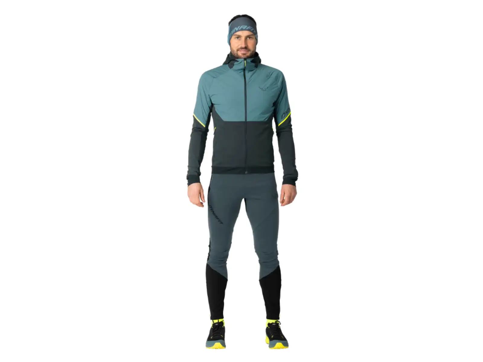 Dynafit Alpine Hybrid pánská běžecká bunda Smoke Blue