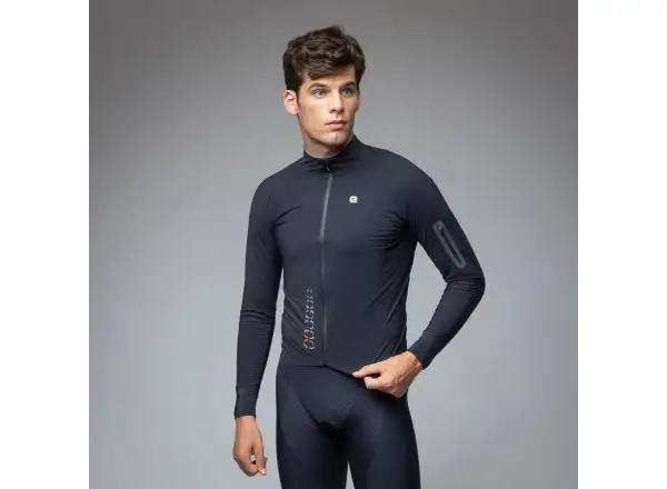 Alé R-EV1 Thermo Shield pánská zimní cyklistická bunda Black