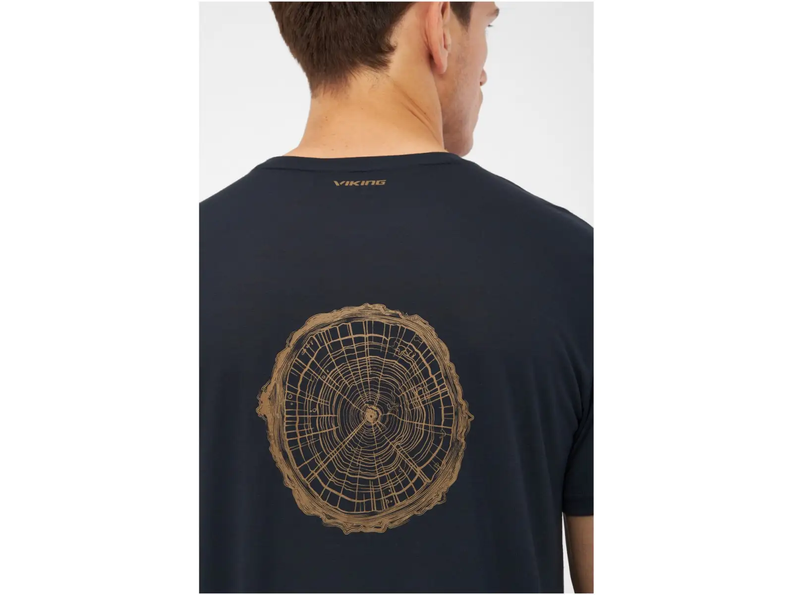 Viking Rune pánské triko krátký rukáv navy/light brown