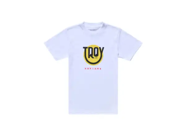 Troy Lee Designs Happy Dayz dětské triko s krátkým rukávem White