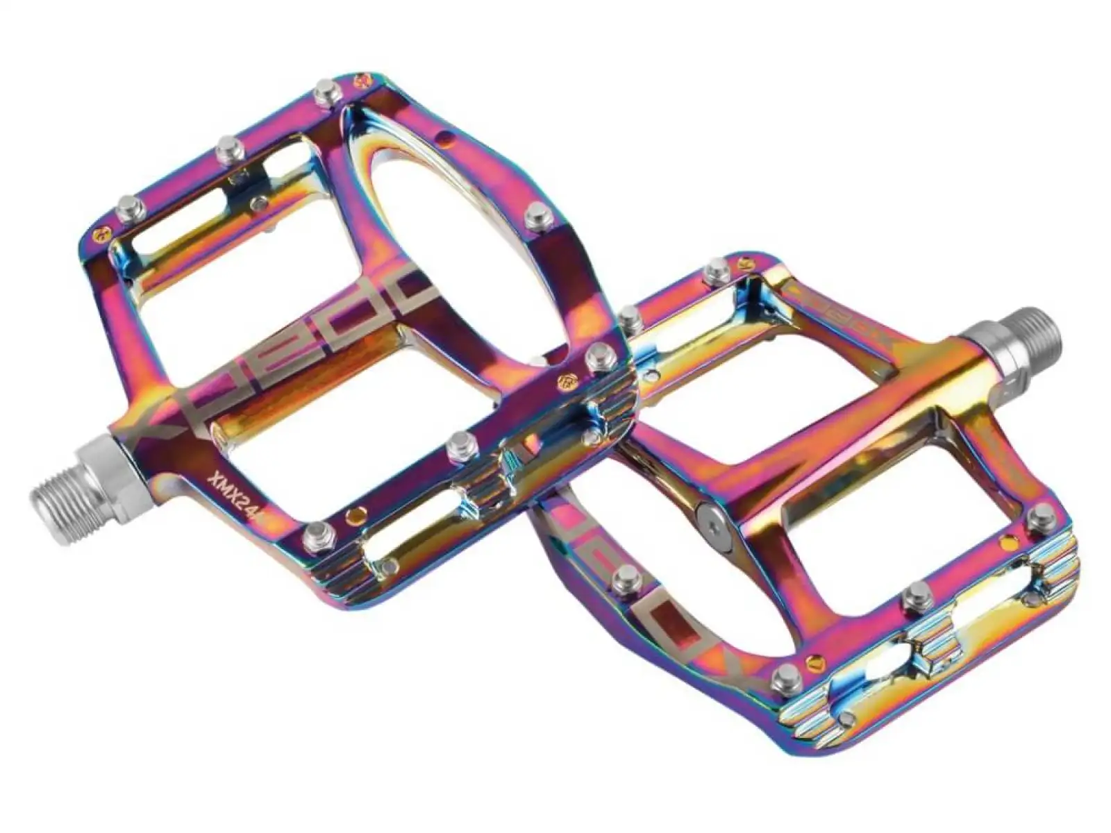 X-pedo Spry+ platformové pedály oil slick