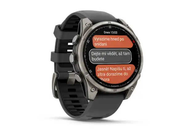 Garmin fenix 8 Pro 47 mm AMOLED Sapphire chytré hodinky Titanium Graphite/Black