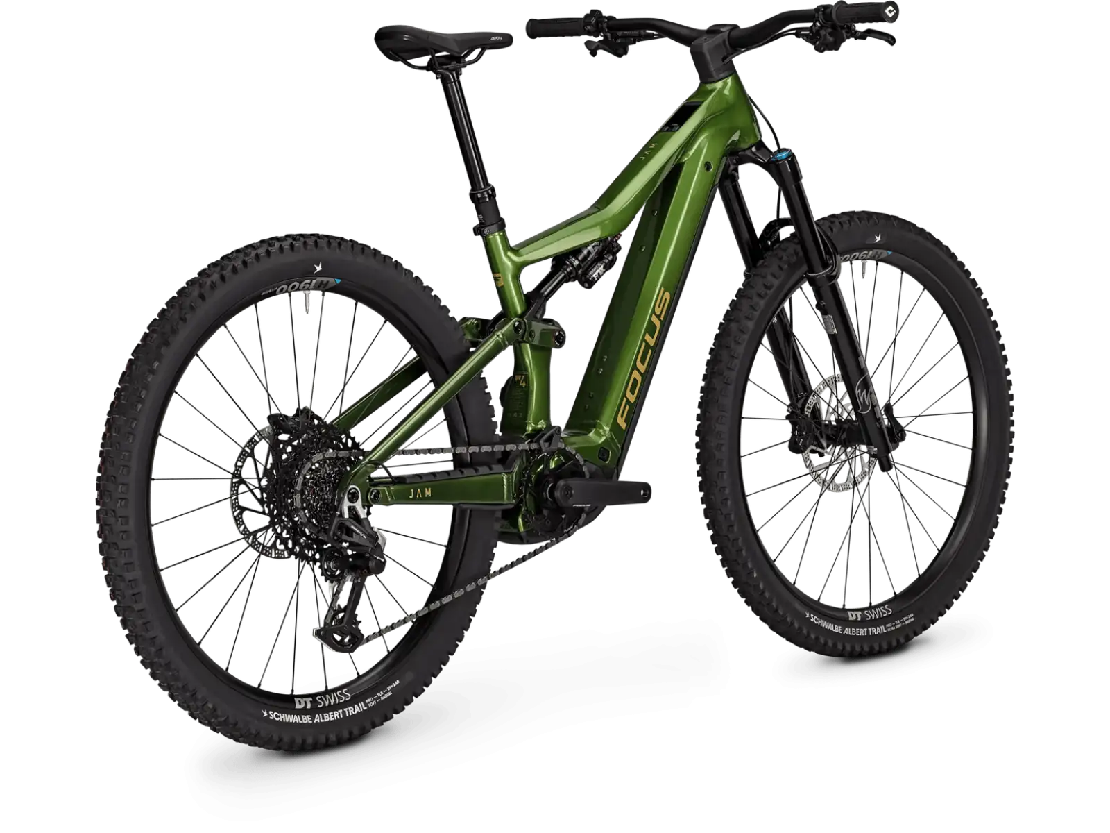 Focus JAM 9 800Wh celoodpružené elektrokolo Sprucegreen / Mossgreen