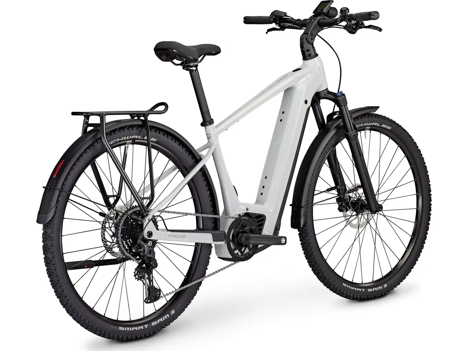 Focus Aventura2 6.7 DI 625Wh horské elektrokolo Lightgrey Glossy