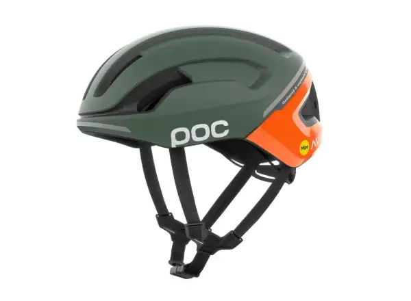 POC Omne Beacon MIPS cyklistická přilba Fluorescent Orange AVIP/Epidote Green Matt