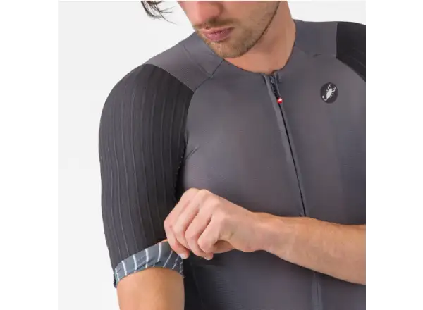 Castelli Aero Race 8S pánský dres krátký rukáv Smoky Gray