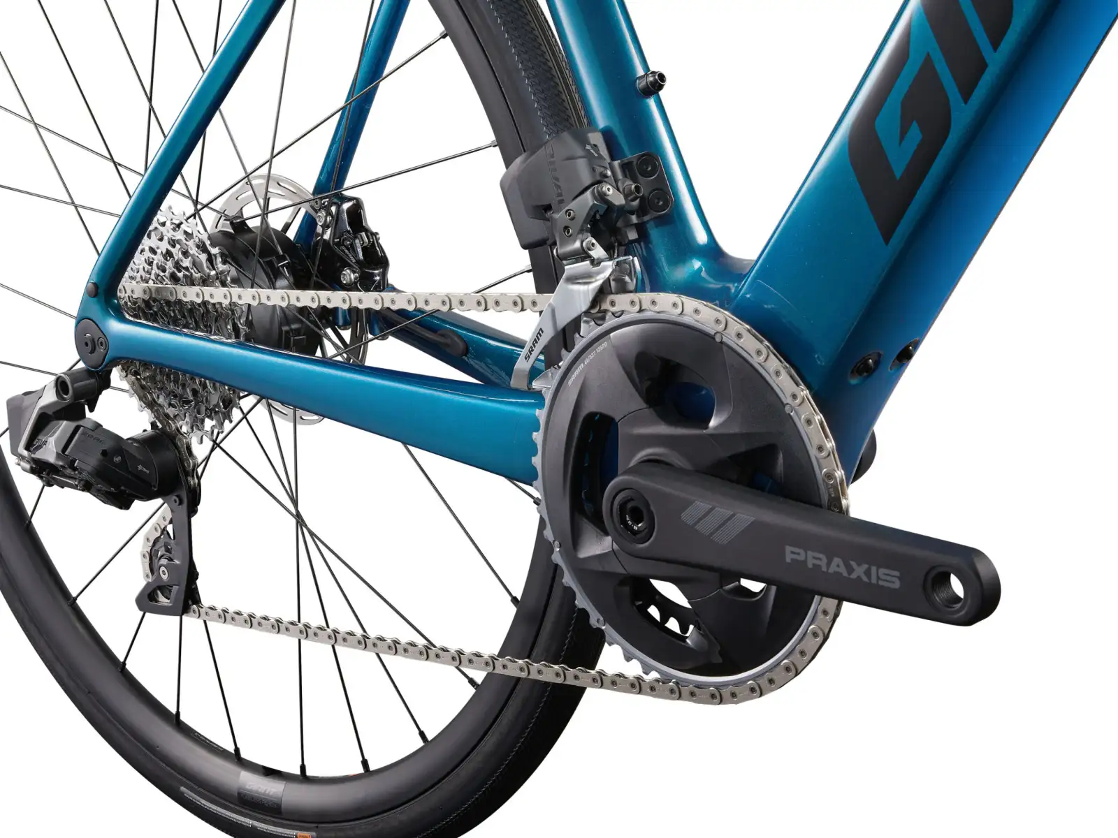 Gaint Defy Advanced E+ Elite 2 silniční elektrokolo Sea Sparkle
