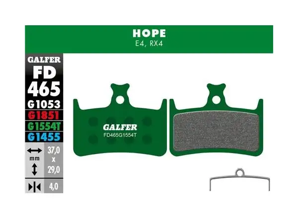 Brzdové destičky Galfer HOPE FD465, Pro