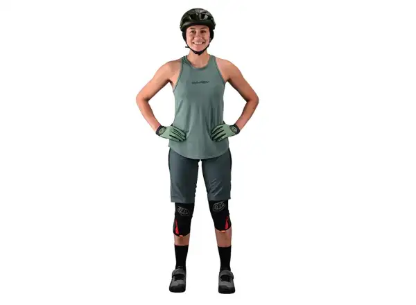 Troy Lee Designs Luxe dámské kraťasy Solid steel green