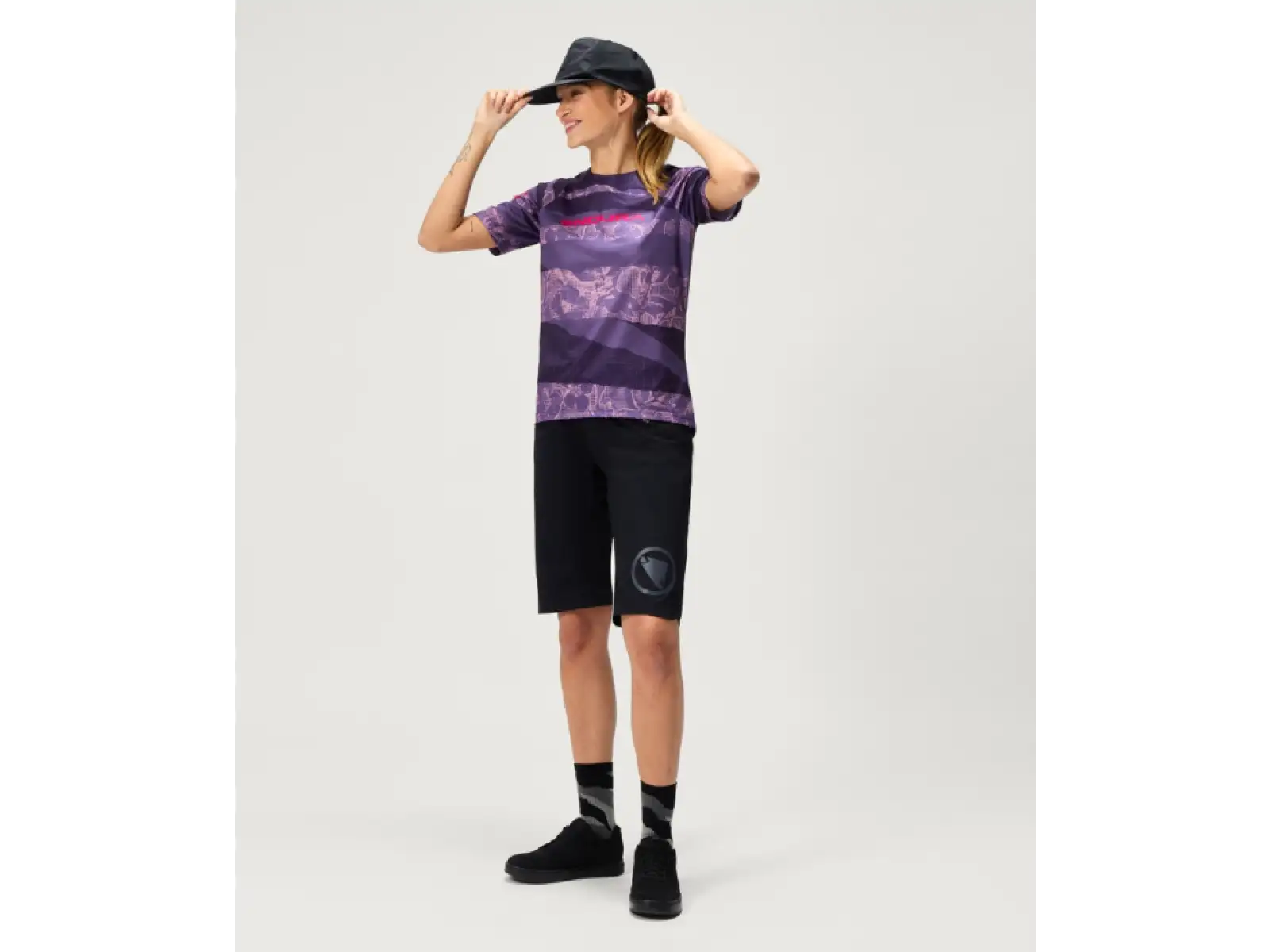 Endura LTD Parchwork dámský dres krátký rukáv Bramble