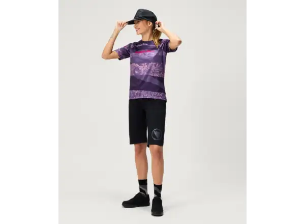 Endura LTD Parchwork dámský dres krátký rukáv Bramble