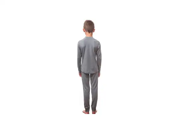 Sensor Merino Active set juniorské triko dlouhý rukáv + kalhoty šedá