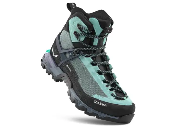 Salewa Mountain Trainer 3 Tech Mid GTX dámské turistické boty Willow/Orion Blue