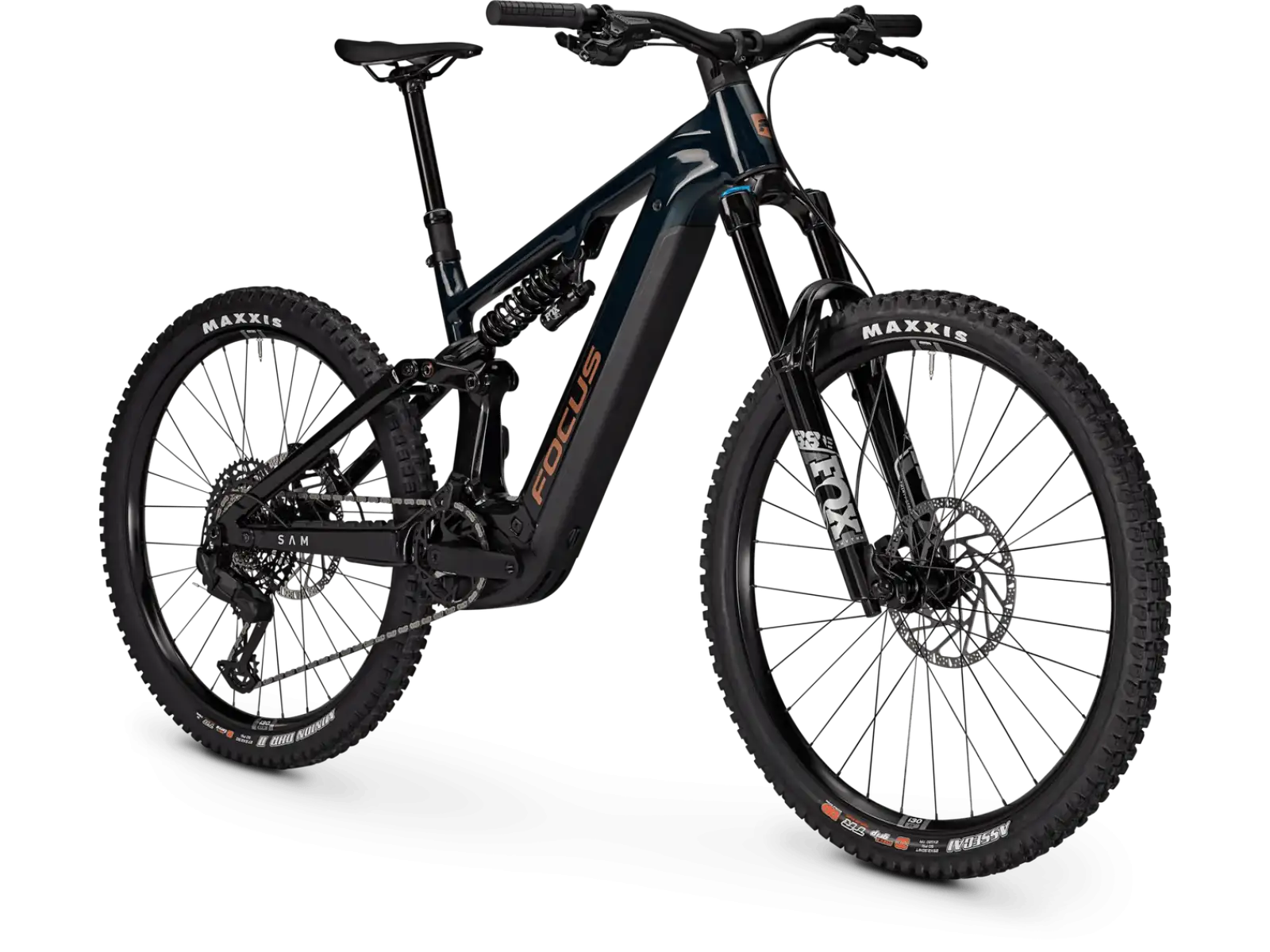 Focus SAM 8 800Wh celoodpružené elektrokolo Classicgreen / Obsidianblack