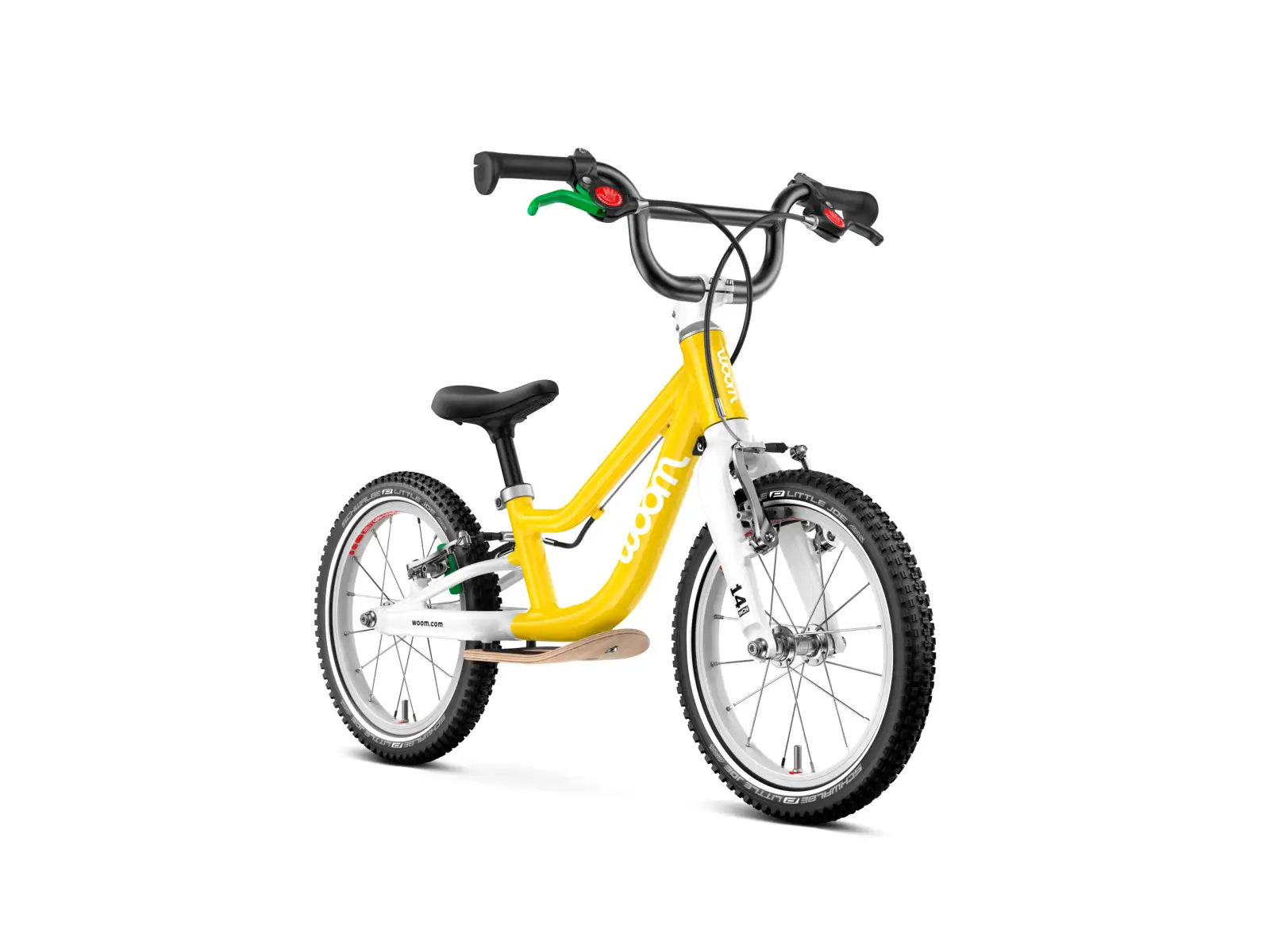 Woom GO 1 Plus Vibrant Yellow 14 dětské odrážedlo