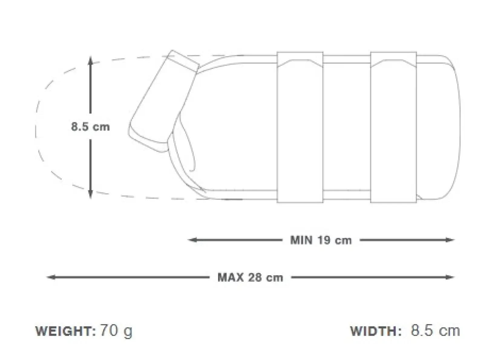 Apidura Expedition Cargo brašna 1,3 l černá/šedá